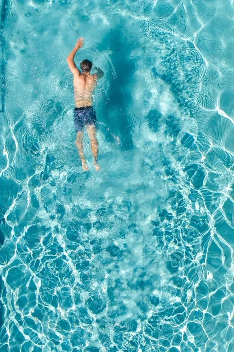 Fitness equipment and pool view